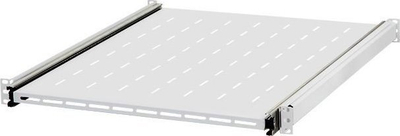 Raft rrjeti Netrack 19" 1U, 550 mm, me hekur me rërë, gri