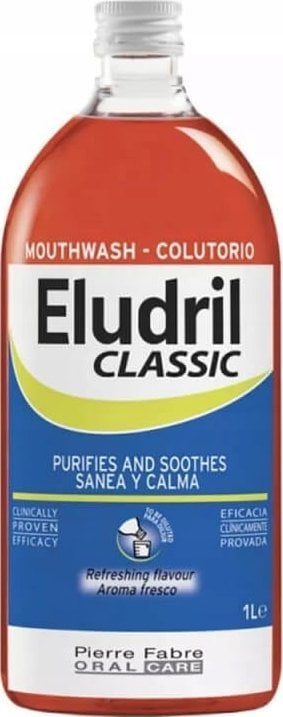 Shplarës goje Pierre Fabre Eludril Classic, 1L, me pompë