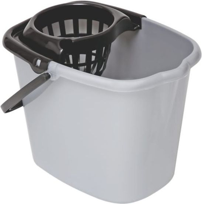 Kove plastike me shtrydhës, 12L, për mop, ngjyra nga më të ndryshmet