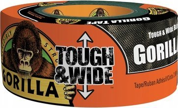 Shirit ngjitës Gorilla Tough & Wide, 27 m, 73 mm, i zi