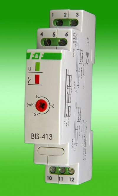 Rele impulsive F&amp;F BIS-413, 24V AC/DC, 16A, për shinë TH35