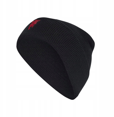 Kapele adidas Manchester United Woolie Cap IY0437, poliestër i ricikluar, e zezë
