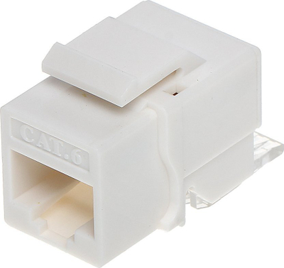 Keystone connector FX, RJ45 Cat6, quick connector Krone, i bardhë