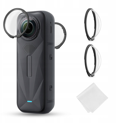 Mbrojtës lente K&amp;F Concept Premium për Insta360 X5, xham optik i temperuar, transparencë e lartë, kundër gërvishtjeve