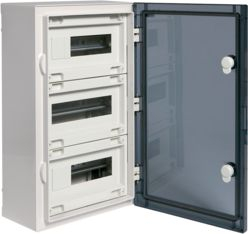 Kuti shpërndarje modulare Hager Vector VP36M, 3x12 module, IP65, e bardhë