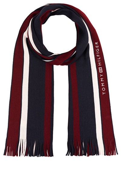 Shallë për meshkuj Tommy Hilfiger, e kuqe/kaltër/bardhë