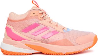 Atlete trajnimi Adidas Crazyflight 6 Mid, për femra, BOOST, rozë portokalli