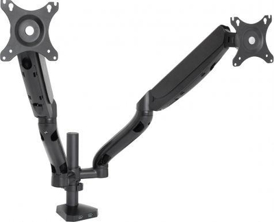 Mbajtëse për 2 monitorë Art Desk, 10"- 32", L-18GD, e zezë