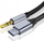 Adapter audio Zenwire USB C në 3.5mm, kabllo 1.5m, najloni, i zi