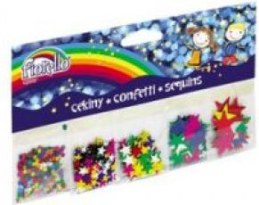 Sekuina dekorative Fiorello Confetti Sequins Stars Mix, shumëngjyrëshe
