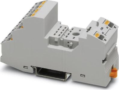 Prizë releje Phoenix Contact RIF-2-BPT/4X21, push-in, për NS 35/7.5, gri