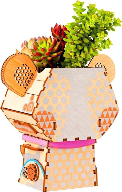 Puzzle druri ROEFT732 Flower Pot, model Koala, 3D, shumëngjyrësh