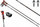 Shkopinj skish Leki Airfoil 3D, 115 cm, alumin HTS 6.5, të zinj kuqe antracit