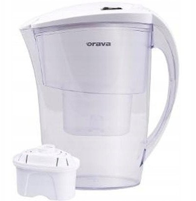Карафа со филтер за вода Aquaphor, 2.4L, јаглен филтер, проѕирна