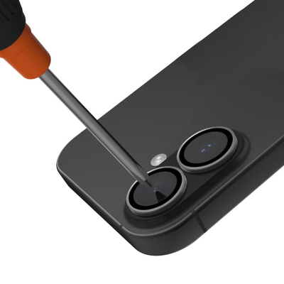 Заштитник за леќи на камера JCPal Preserver за iPhone 17, закалено стакло, проѕирен