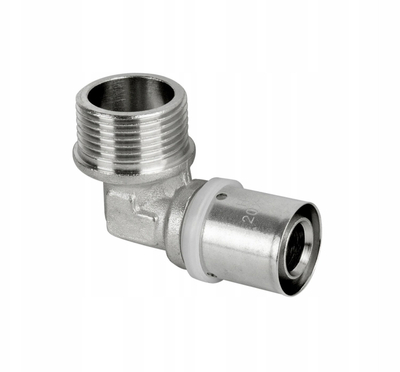 Bërryl PEX Diamond Press, 25mm x 3/4", bronz i nikluar, femën