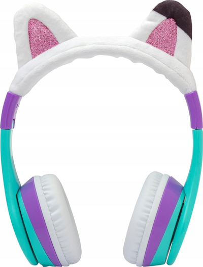 Kufje Bluetooth Gabby's Dollhouse për kalamoj, me veshë mace, pa tela, shumëngjyrëshe