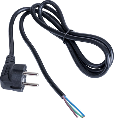 Kabllo energjie Akyga AK-OT-01C, CEE 7/7, 1.5m, e zezë