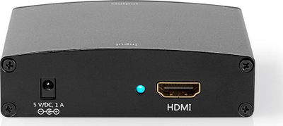 Konvertues HDMI në VGA Nedis VCON3450AT, dalje audio R/L, i zi