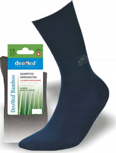 Çorape mjekësore DeoMed Bamboo, bambus, nr. 35-38, blu e errët