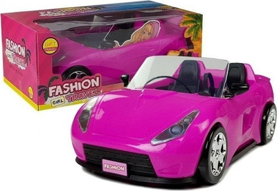Makina lodër për kukulla Trifox, kabrio, për goca, rozë