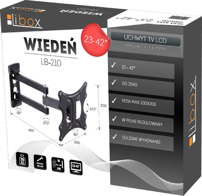 Montues muri për TV LIBOX Wieden LB-210 23" - 42"