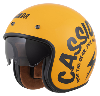 Helmetë moto CASSIDA Oxygen 2.0 Gear, diellore, ECE 22.06, S, verdhë e zezë