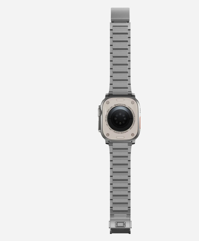 Rrip ore Nomad Titanium Band V3, për Apple Watch 46mm 49mm, titan, argjendtë