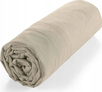 Çarçaf me lastik Douceur d'intérieur BIOLINA, 140x190 cm, 100% pambuk, bezhë