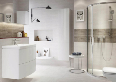 Lavabo murale Cersanit Mille, 60x41 cm, qeramike, e bardhë