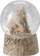Kupolë dekorative Creaciones Llopis Snow Globes With A Small Animal, 4.5 cm, polyresin dhe xham, e bardhë antike
