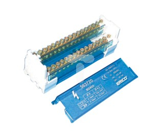 Bllok shpërndarës ERICO BD40A, 2P, 40A, blu
