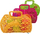 Set lodrash me fruta Technok MIX, plastike, në rrjetë, shumëngjyrëshe