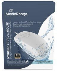 Maus MediaRange MROS266, me kabllo 1.5m, IP68 higjienik, i bardhë