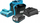 Set aksesorësh veglash Dedra SAS+ALL DED7002B DED7038, bateri 18V 2.0Ah, karikues i shpejtë, blu e zezë