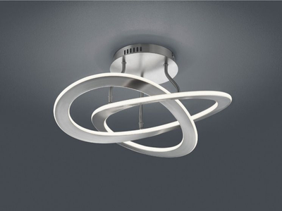 Plafonierë LED Netlighting Oakland, 40W, 3000K, nikel i mat