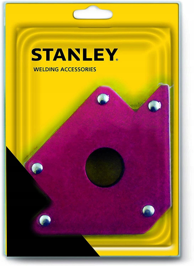 Këndore magnetike për saldim Stanley, e vogël, metalike, e verdhë
