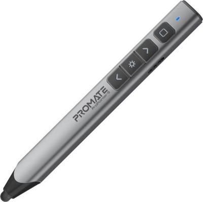 Prezantues wireless Promate ProPointer S, stilolaps stylus, lazer jeshil, i zi