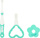 Set furçë edhe kafshues dhëmbësh BrushBaby Teether Brush, 0-18 mujsh, jeshile me të bardhë