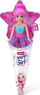 Kukull ZURU Sparkle Girlz Mini Pop, në paketim si kornet akulloreje, me flokë dhe fustan shumëngjyrësh