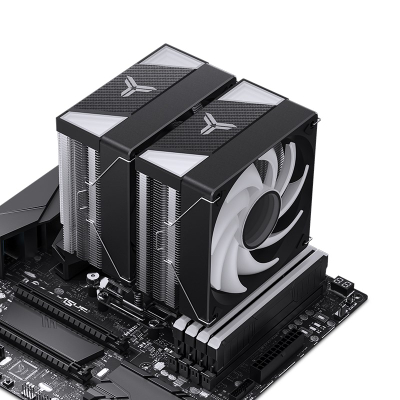 Ftohës CPU Jonsbo CR-3000, dual tower, 2x 120mm ARGB, i zi