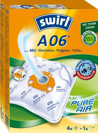 Qese fshese me korrent Melitta A06 MP AirSpace Linea Verde, set, ngjyrë natyrale