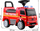 Makina lodër Mercedes ZA3689, kamion zjarrfikës, me drita dhe tinguj, e kuqe