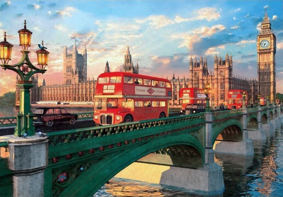 Puzzle Clementoni Westminster Bridge, 500 парчиња, 49 x 36 cm, повеќебоен