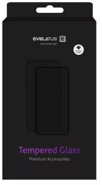 Stiklla mbrojtëse Evelatus për Xiaomi Poco X6, 2.5D Full Cover, me kornizë të zezë