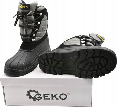 Çizme dimri GEKO Winter Insulated, të larta, madhësia 43, zi gri