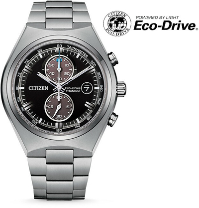Orë dore për meshkuj Citizen Eco-Drive Super Titanium hCI1066. e argjendtë
