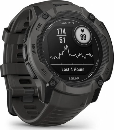 Smartwatch Garmin sportiv, me GPS edhe matje aktiviteti, i zi