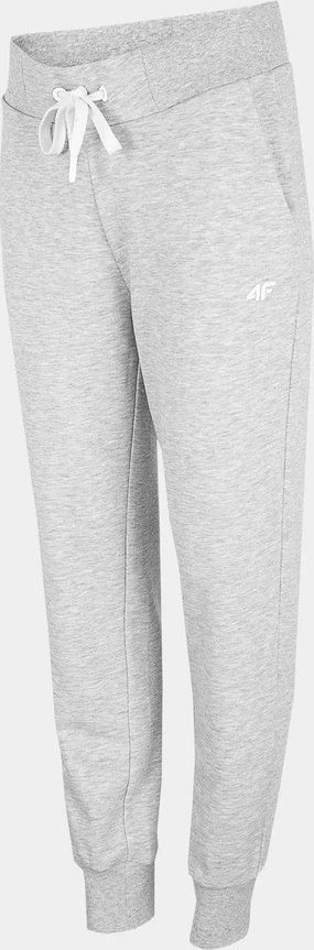 Pantallona treningu për goca 4F H4Z22-SPDD351, 4FWarm, me mansheta, gri