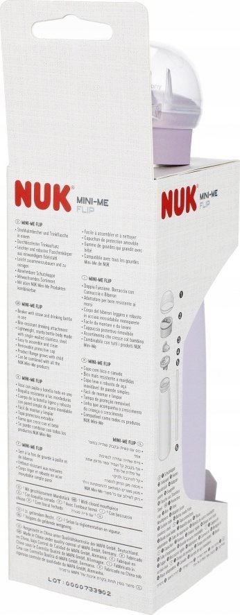 Gotë çeliku për kalamoj Nuk Mini-Me Flip Steel, 500ml, 12m+, vjollcë